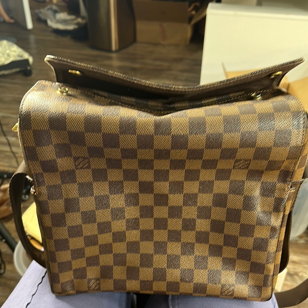 Louis Vuitton Brown Checkered Crossbody Bag